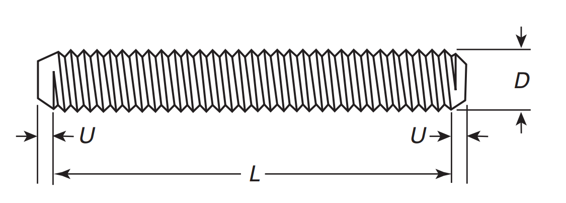 ASME B18.31.2 Flange Bolting Stud