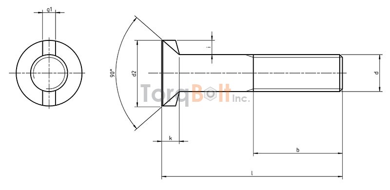 DIN 11014 Plough Bolts with 2 Nibs
