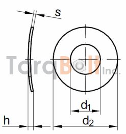 DIN 137A Curved Washers