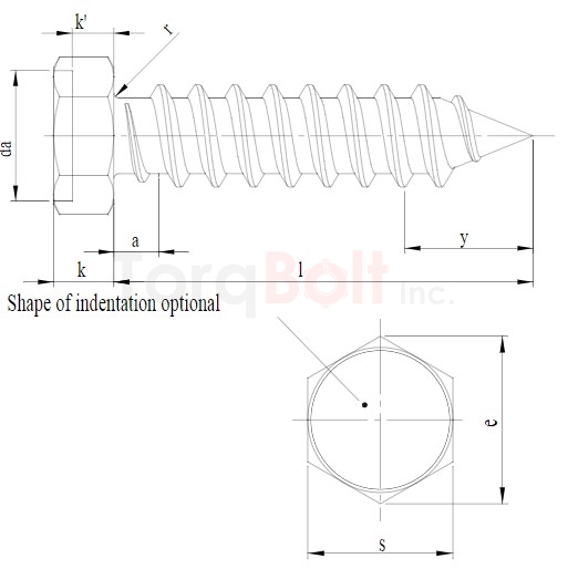 DIN 7976 Hexagon Head AB Self Tapping Screws