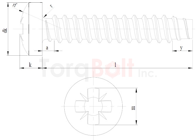 DIN 7981FZ Pozi Pan B Self Tapping Screws