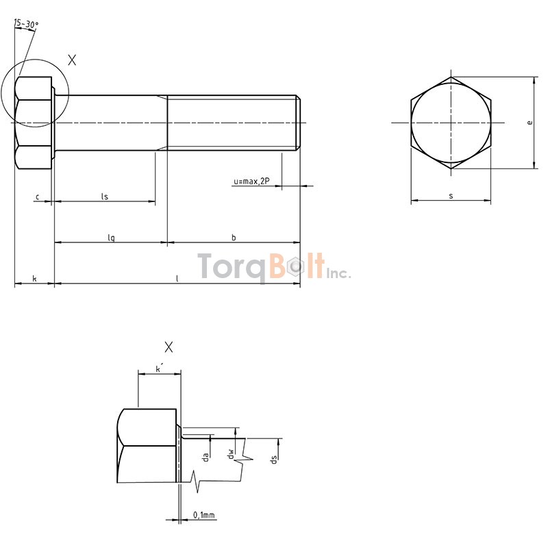DIN 931 Hex Head Bolt