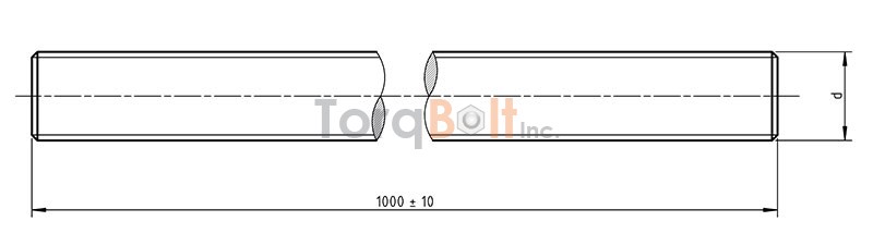 DIN 975 Plain End Stud Bolts/Threaded Rods