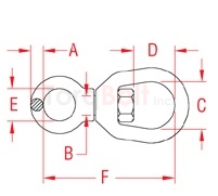 Fed. Spec. Chain Swivel