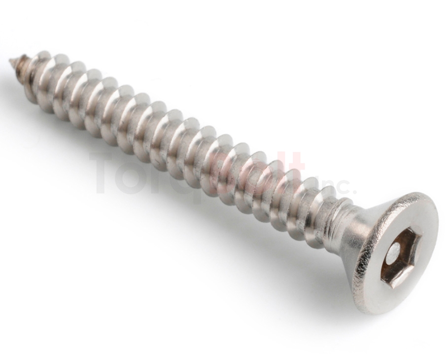 Hex Socket Pin Countersunk Self Tapping Security Screws