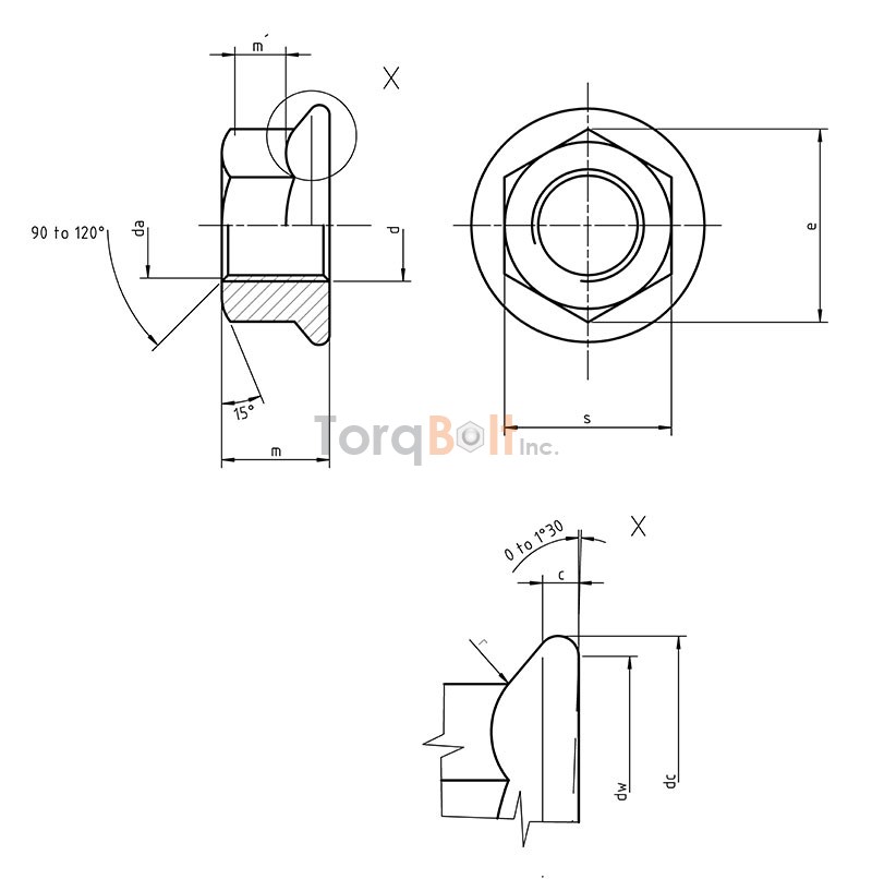 ISO 4161 Hex Flange Nuts